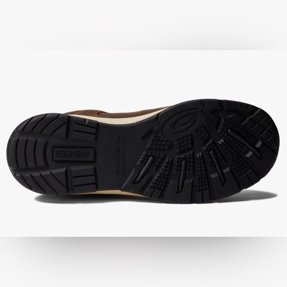 Avenger Work Boot - Edge Mid Brown/Green Metal Free Carbon Safety Toe US 10 1/2M - Picture 3 of 13